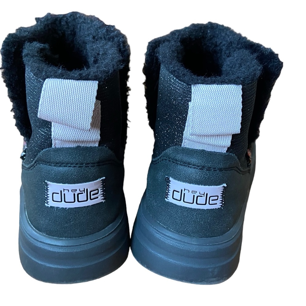 Hey Dude Girls Ankle Boots Black Rainbow 4.5 - Picture 6 of 9